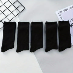 5 Pairs Cotton Sports Socks Men's Comfortable Breathable Sweat Absorbing
