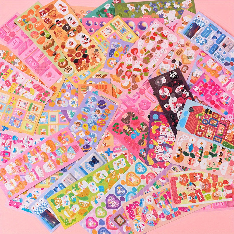 200 Laser and Casual Stickers for Handbook DIY Decoration