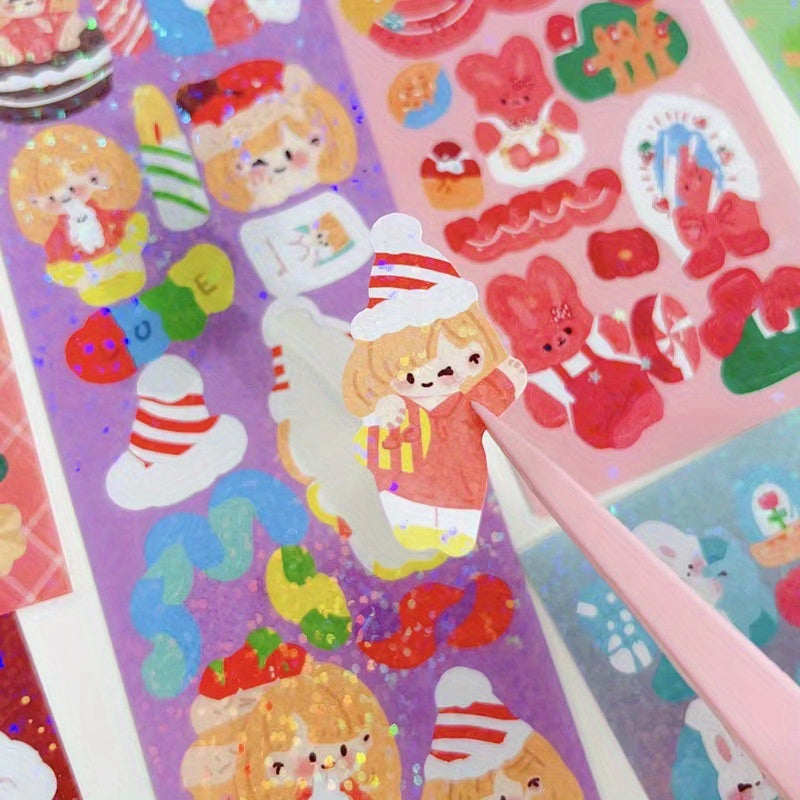 200 Laser and Casual Stickers for Handbook DIY Decoration