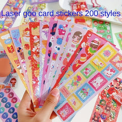 200 Laser and Casual Stickers for Handbook DIY Decoration