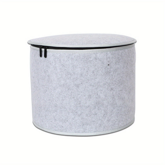 Felt Storage Bucket Round Dustproof Storage Basket Toy Laundry Box