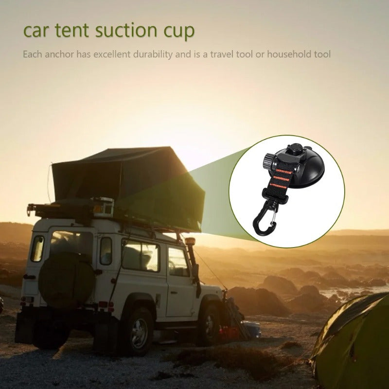 Portable Suction Cup for Car Tent 360° Rotary Buckle for Outdoor Travel