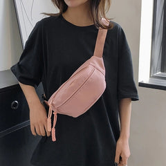 Functional Fanny Shoulder Bag Casual Chest Bag With Adjustable Strap