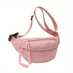 Functional Fanny Shoulder Bag Casual Chest Bag With Adjustable Strap