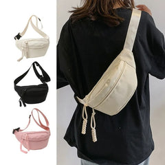 Functional Fanny Shoulder Bag Casual Chest Bag With Adjustable Strap