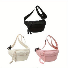 Functional Fanny Shoulder Bag Casual Chest Bag With Adjustable Strap