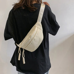 Functional Fanny Shoulder Bag Casual Chest Bag With Adjustable Strap