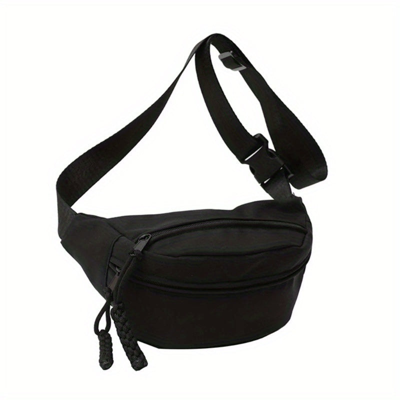 Functional Fanny Shoulder Bag Casual Chest Bag With Adjustable Strap