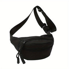 Functional Fanny Shoulder Bag Casual Chest Bag With Adjustable Strap