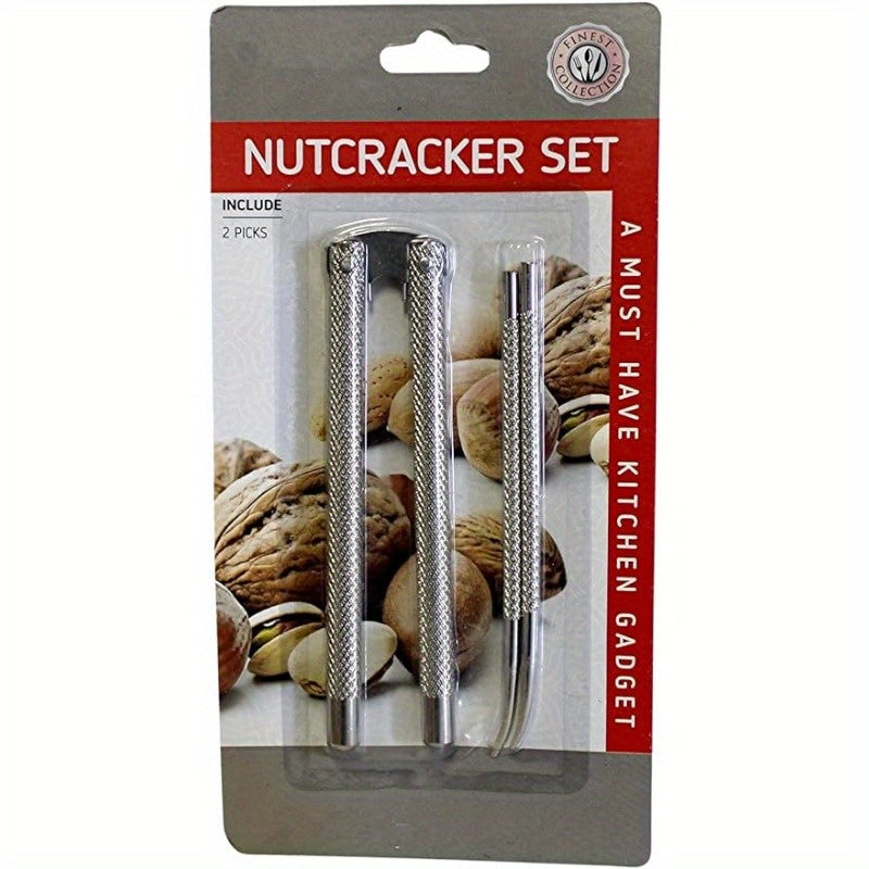 3pcs Nut Crackers & Picks Set for Crab Shellfish Lobster Nuts