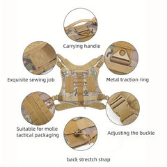 Waterproof Nylon Dog Harness Vest for Small Medium Large Dogs