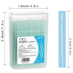 200 Pcs Disposable Toothpicks w/ Box Plastic Portable