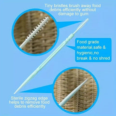 200 Pcs Disposable Toothpicks w/ Box Plastic Portable