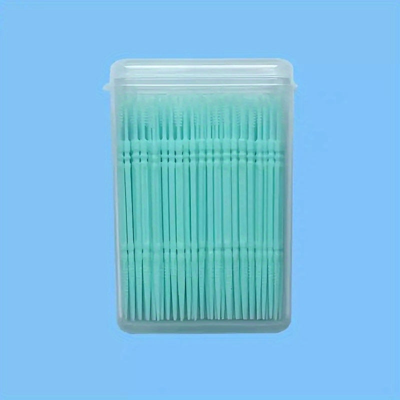 200 Pcs Disposable Toothpicks w/ Box Plastic Portable