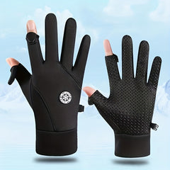 Durable Winter Fishing Gloves Waterproof Non-Slip Outdoor Gloves
