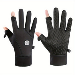Durable Winter Fishing Gloves Waterproof Non-Slip Outdoor Gloves