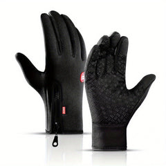 Windproof Waterproof Touch Screen Mittens For Winter Outdoor Activities