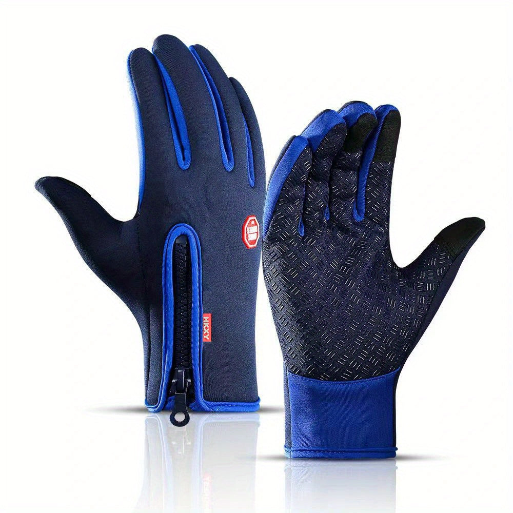 Windproof Waterproof Touch Screen Mittens For Winter Outdoor Activities