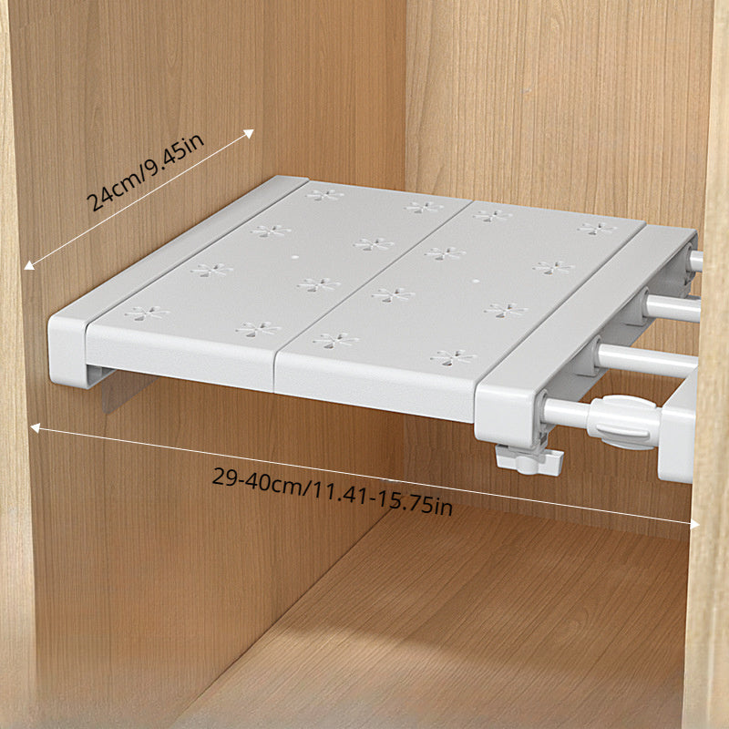 Telescopic Wardrobe Storage Rack Layered Partition Shoe Cabinet Organizer