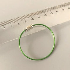 5pcs Stainless Steel Keychain Keyring For Women Men