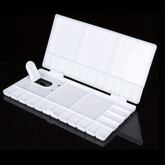 1pc Folding Watercolor Palette Box Plastic Paint Palette Box Art Supplies