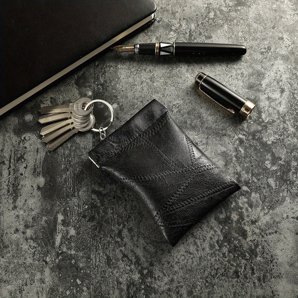 Leather Key Holder Wallet Keyring Coin Purse For Women Men