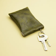 Leather Key Holder Wallet Keyring Coin Purse For Women Men