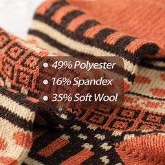 5 Pairs Winter Thermal Socks Cold Weather Thick Cozy Warm Socks