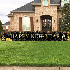 Happy Year Party Decoration Banner Yard Party Decoration Supplies