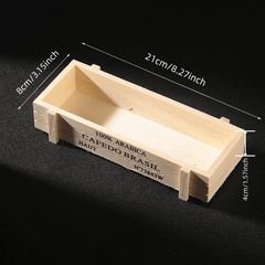 Wooden Storage Box Desktop Organizer Ornament