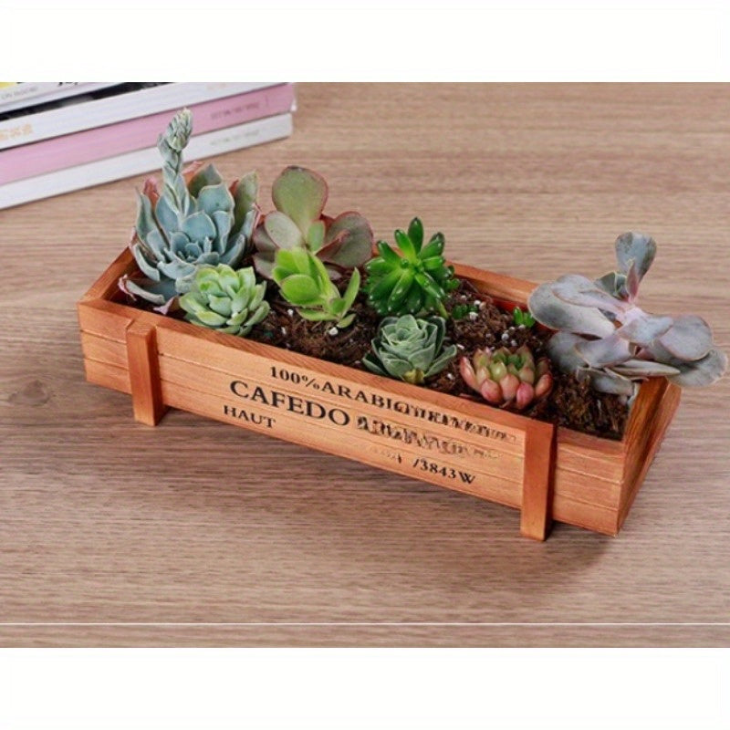 Wooden Storage Box Desktop Organizer Ornament