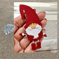 Metal Cutting Dies Stencils Scrapbook Gnome Santa Claus Dec