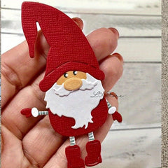 Metal Cutting Dies Stencils Scrapbook Gnome Santa Claus Dec