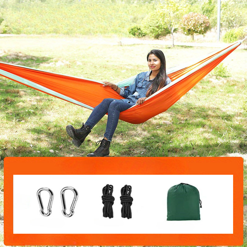 Portable Hammock with Ropes and Carabiners
