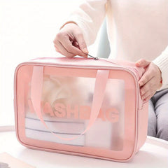 Waterproof Transparent Travel Wash Bag Portable Large Capacity Storage Bag