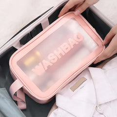 Waterproof Transparent Travel Wash Bag Portable Large Capacity Storage Bag