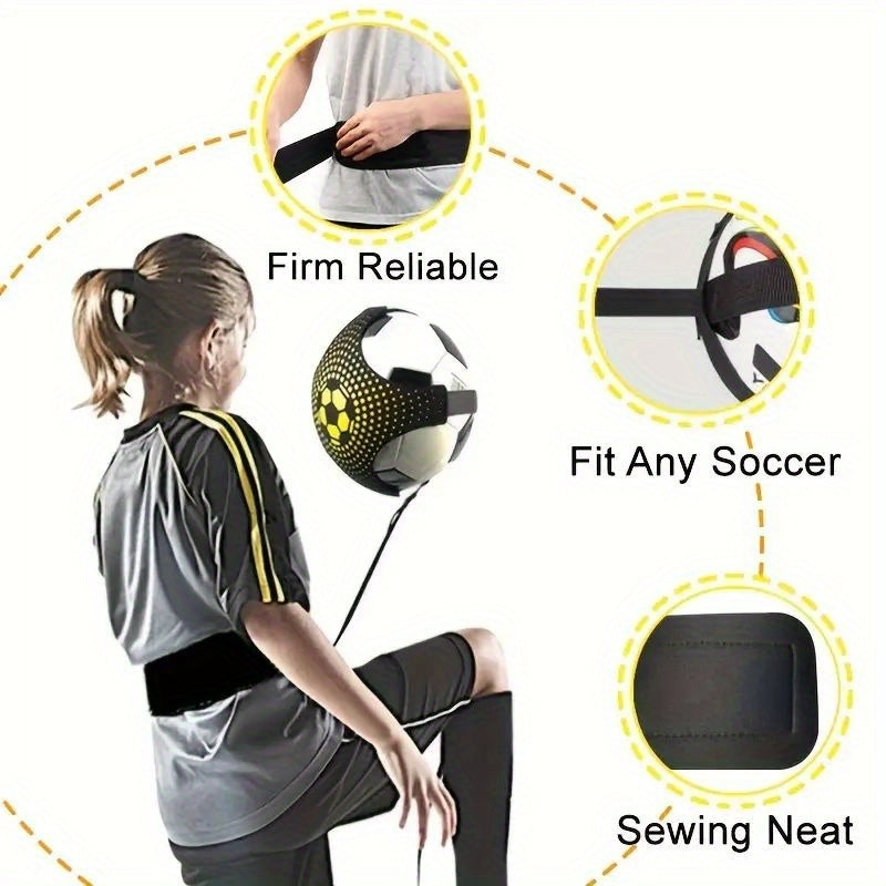 Adjustable Elastic Soccer Ball Trainer with Waist Belt