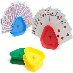 Triangle Shaped Hands Playing Card Holder 4pcs Set