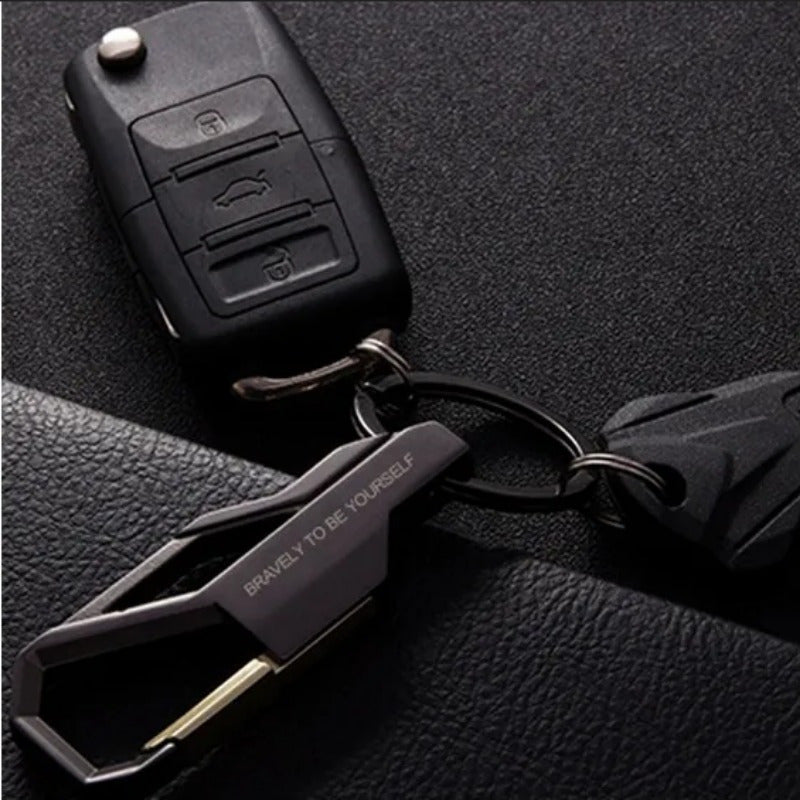 Metal Keychain Key Ring for Men Outdoor Camping Hiking