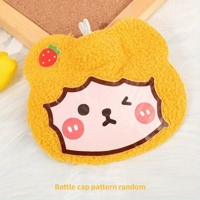 Mini Portable Warm Water Bag Cartoon Hot Water Bag Plush Hand Warmer