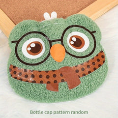 Mini Portable Warm Water Bag Cartoon Hot Water Bag Plush Hand Warmer