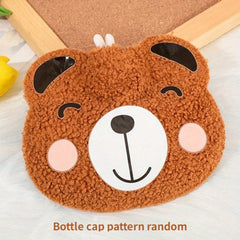 Mini Portable Warm Water Bag Cartoon Hot Water Bag Plush Hand Warmer
