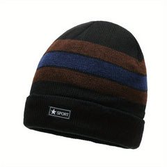 Men's Knitted Beanie Hats Winter Warm Thick Skull Cap