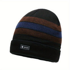 Men's Knitted Beanie Hats Winter Warm Thick Skull Cap
