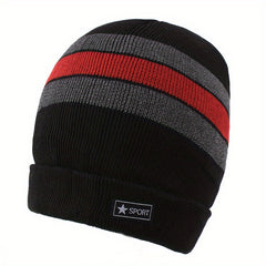 Men's Knitted Beanie Hats Winter Warm Thick Skull Cap