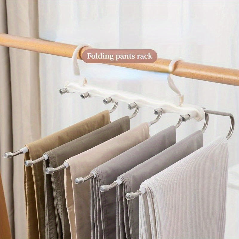 Folding Pants Storage Rack Closet Organizer - Hotel Restaurant