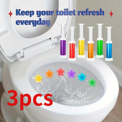 Toilet Gel Stamp Deodorant Automatic Freshener Restroom Air