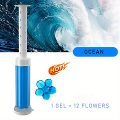Toilet Gel Stamp Deodorant Automatic Freshener Restroom Air