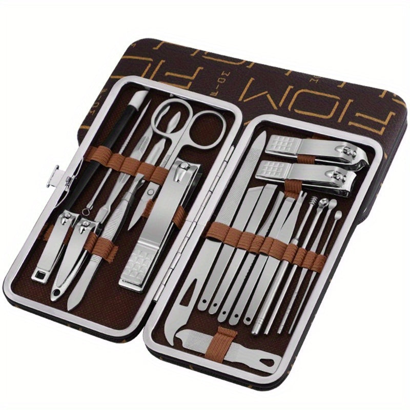 Nail Clippers Fingernail & Toenail Cutter Manicure Tool 22pcs set