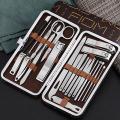 Nail Clippers Fingernail & Toenail Cutter Manicure Tool 22pcs set